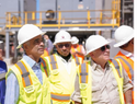 Ministro Joel Santos supervisa avances planta Energía 2000