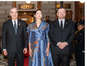 Abinader participa en cena oficial junto a líderes internacionales