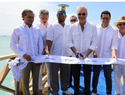 Luis Abinader inaugura muelle en isla Catalina