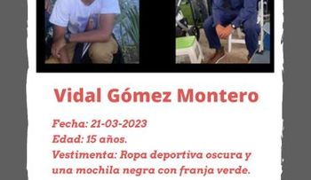 Vidal Gómez Montero seguía desaparecido 