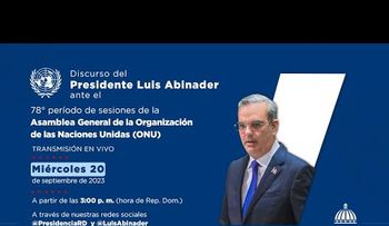 Discurso del presidente Luis Abinader en la ONU
