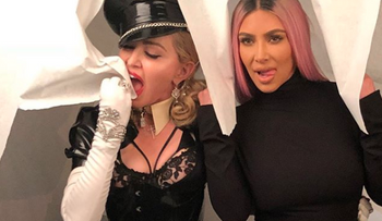  Kim Kardashian y Madonna, esto es lo que tenían entre manos