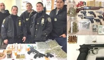 La Policía de Brooklyn apresa varias personas y decomisa armas de fuego