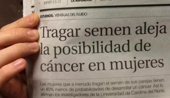Tragar el semen ayuda a prevenir el cáncer