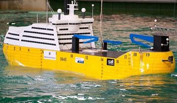 Construyen un barco inmune al oleaje