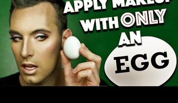 El maquillaje con un huevo, la nueva propuesta que se hace popular y con muchos resultados (VIDEO)
