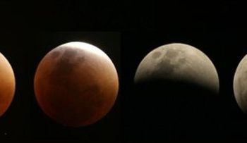 Un eclipse y una Super Luna ofrecen una imagen poco común
