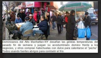 Dominicanos en EEUU padecen primeras temperaturas gélidas