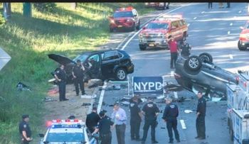 Dos muertos y siete heridos en aparatoso accidente en NY; algunos hispanos