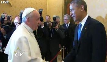  Barack Obama y el Papa Francisco