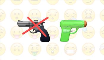 Apple reemplaza el emoticón de pistola por uno de pistola de agua