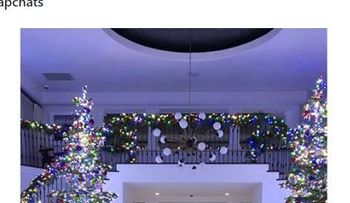 La matriarca de las Kardashian y su excesiva decoración navideña
