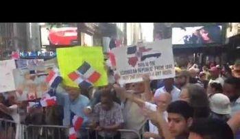 Video: Haitianos vuelven a protestar frente a consulado dominicano en NY