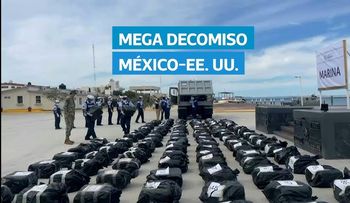Marina de México incauta 4,4 toneladas de cocaína y captura a 16 en el Pacífico