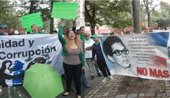 Dominicanos hacen vigilia en el Alto Manhattan para demandar cárcel a imputados por Odebrecht