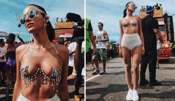 Bruna Marquezine se robó  todas las miradas en carnaval de  Brasil 