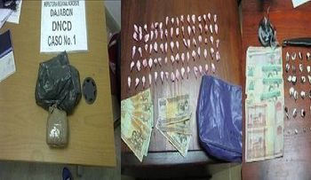 La DNCD apresa 59 personas con cocaína, crack y marihuana