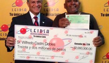 Panadero gana RD$32.0 millones en la Lotto