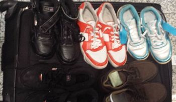 Decomisan 20 plantillas de cocaína adheridas a la suela de 10 pares de tenis 