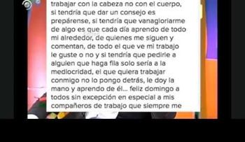 Karen dice es la mejor de "Vale por 3" y Mabel le responde que trabaja con la cabeza, no con el cuerpo