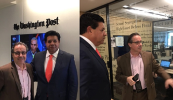 Presidente Grupo Súper Canal-RD visita The Washington Post-EEUU