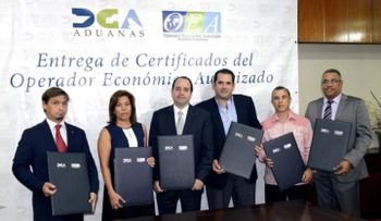 Aduanas certifica nuevas empresas en programa OEA-RD que facilita comercio con EU