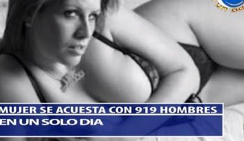 Una actriz porno se acuesta con 919 hombres el mismo día
