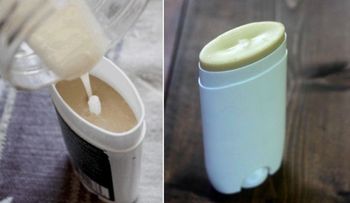 Dos simples pasos para un desodorante en barra