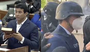 Adán Cáceres llegó a la Corte con una Biblia en manos, como una forma de pedir clemencia. Yeni: 99% de lo que dice es mentira