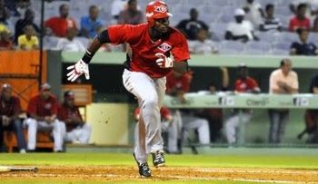Gregory Polanco se prepara para entrar con el Escogido