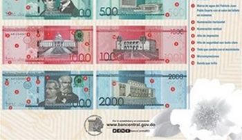 Banco Central de la República Dominicana pone a circular nuevos billetes con marcas para no videntes y nuevas tonalidades