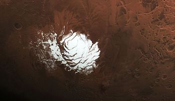 La ESA revela detalles de la misteriosa capa de hielo en el polo sur de Marte
