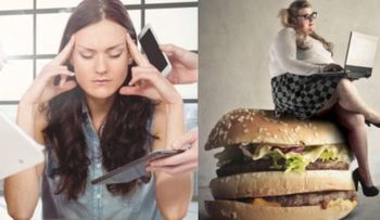 El estrés engorda igual que una hamburguesa doble con queso, según estudio