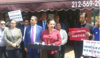 Senadora estatal dominicana Marisol Alcántara llama cerrar negocios apoyo inmigrantes