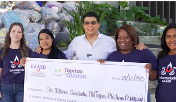 Caasd recolecta 2.6 millones de tapitas