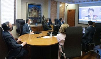 Gobernador BC participa en encuentro con ejecutiva FMI y autoridades del hemisferio occidental de ese organismo