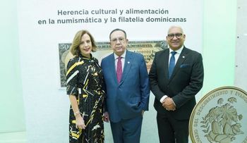 Banco Central abre la exposición "Herencia cultural y alimentación en la numismática y filatelia dominicanas"
