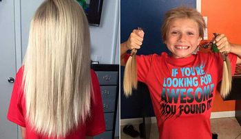 Soportó burlas por 2 años mientras dejó crecer su cabello para donarlo a chicos con cáncer