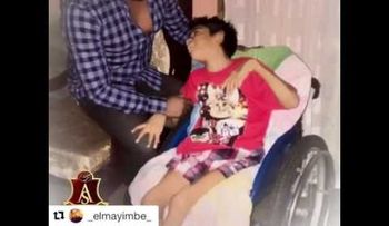 Anthony Santos cumple el sueño de un niño con una parálisis cerebral (VIDEO)