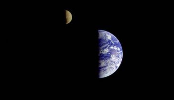 La NASA publica una foto única de la Tierra y la Luna vistas desde Marte