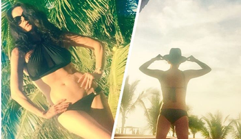Catherine Zeta-Jones le arruina la exclusiva a los paparazzi, y publica otos en bikini a sus 47 años