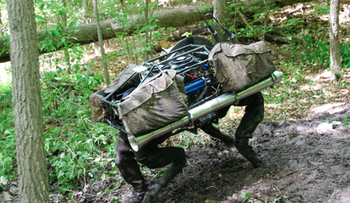 Un robot de Google que puede el correr por el bosque