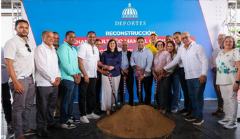 Deportes reconstruye multiusos en Hermanas Mirabal