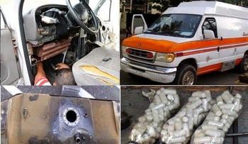 Decomisan 383 bolsitas de coca en tanque de combustible de ambulancia
