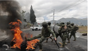 Presidente Noboa: Ecuador enfrenta «terrorismo disfrazado de protesta»