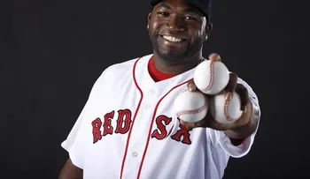 David Ortiz llega a campos de entrenamiento 