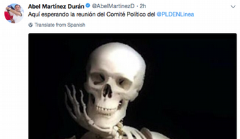 Convocan CP del PLD para este lunes, luego de foto calaverica de Abel Martínez 