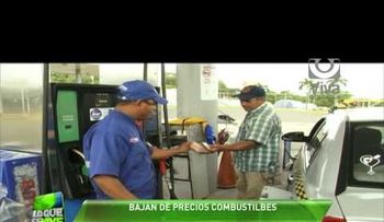 Rebajan muy poco precios de los combustibles 