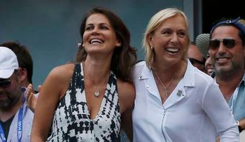 Navratilova le pide matrimonio a su novia en el Abierto de Estados Unidos