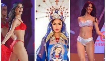 Kimberly Castillo recibe ácidas críticas por usar traje estampado con la Virgen 